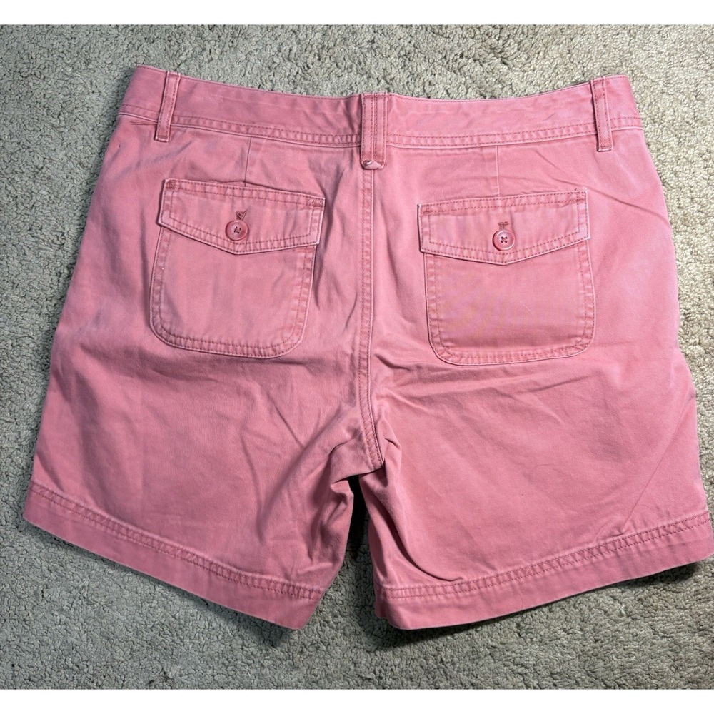 Eddie Bauer Legend Wash Mercer Shorts Women 4 Salmon Slash Pockets Outdoor - Picture 10 of 10